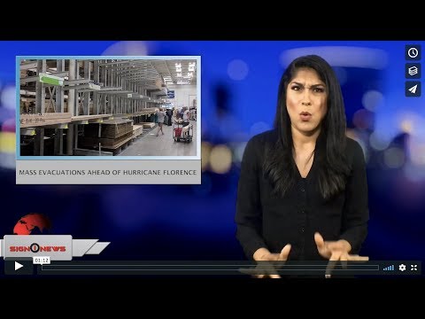 Mass evacuations ahead of hurricane Florence (ASL - 9.11.18)