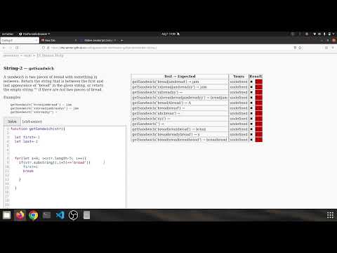 String 2 Getsandwich Javascript Solution