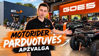 Nuo GOES keturračių iki motociklų ir aprangos | Motorider parduotuvės apžvalga