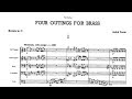 Previn - Four Outings for Brass [score]