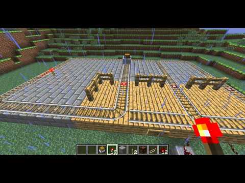 Minecraft Railroad Automatic Multiple Track Switching Mechanism