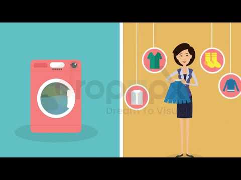 12 DRY CLEANERS Video | Exclusive 2d animated dry cleaning video ad