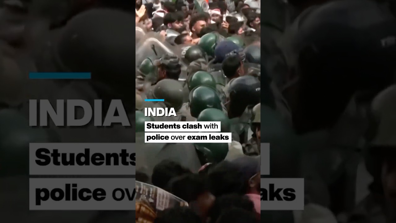 India: Students clash with police over exam leaks • FRANCE 24 English