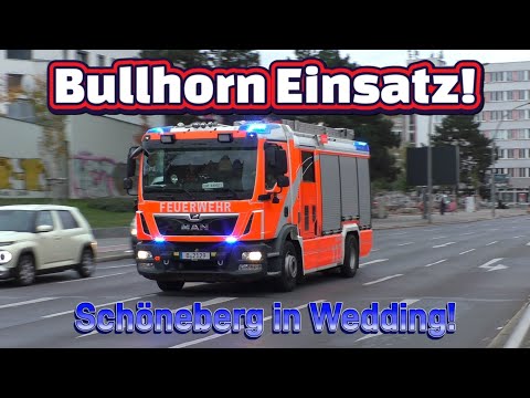 (Bullhorn Einsatz!) LHF-4400/1 mit Dauerhorn durch den Wedding | Berliner Feuerwehr 