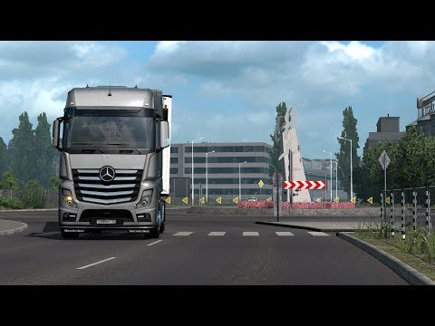 ETS 2 1.36 - Road To The Black Sea DLC - Mercedes Actros MP4 1851 - Trip: Varna - Constanta