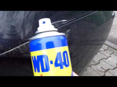 Kratzer am Auto mit WD-40 entfernen