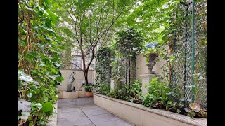 Enchanting Private Garden in a Condo Duplex located in a Limestone Townhouse on 