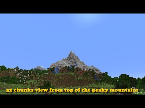 UNBELIEVABLE: 32 CHUNK VIEW from Minecraft 1.18 Peak