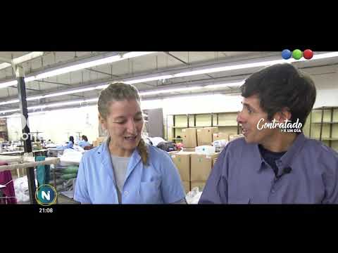 Roberto Funes Ugarte #ContratadoXUnDía en un taller de costura