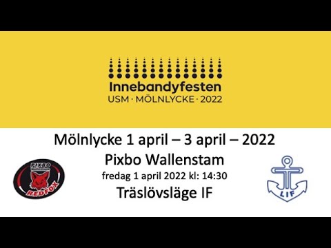 Innebandyfesten 2022 USM P16 Gruppspel - Pixbo Wallenstam - Träslövsläge IF 20220401