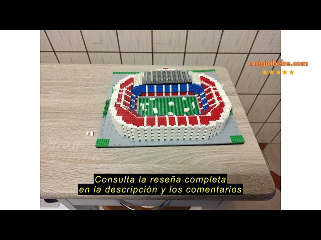Vídeo relacionado con Atomic Building Modelo de Arquitectura para armar con Bloques en Miniatura, diseño Realista de Campo de fútbol. Colección de estadios élite del Mundo. Estadio de fútbol en Barcelona, España.