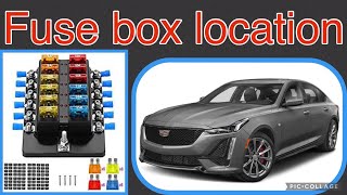The fuse box location on a (2019-2022) Cadillac CT5