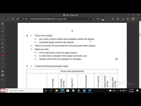 Paper 2 Mayjune 2016 ICT  Practical Part 1 1