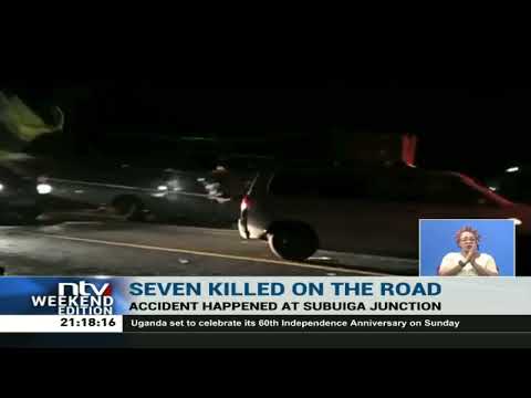 Seven die in an accident at the Subuiga junction along the Nanyuki-Meru road