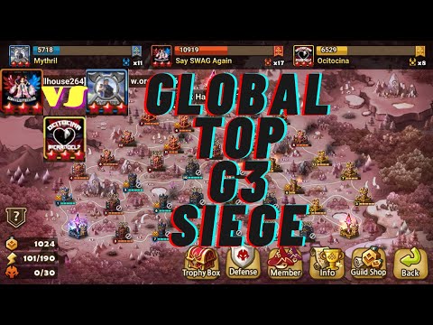 Global Top G3 siege battle, Mythril Vs Say Swag Again Vs Ocitocina. Summoners War