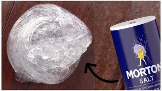 Salt Slime!!🔮 Testing No Glue Salt Slime Recipe