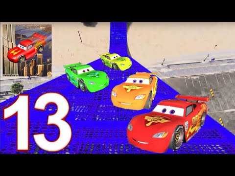 Cars 3 Fabulous McQueen Stunt Jump UnderWater - Walkthrough Part 13 Ramps Jackson Storm Cruz Ramirez