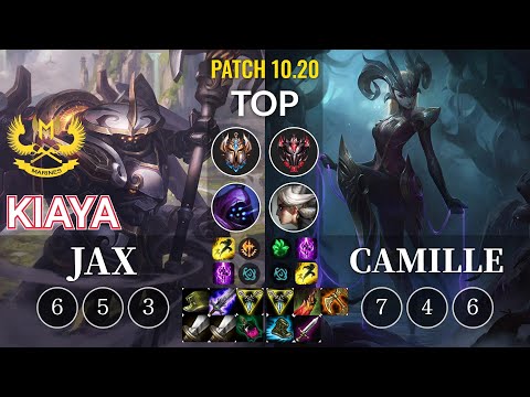 GAM Kiaya Jax vs Camille Top - KR Patch 10.20