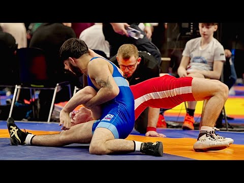 U20 Andras Katai (HUN) vs Sahil Shirzai (NOR) 61kg. Freestyle men wrestling tournament.