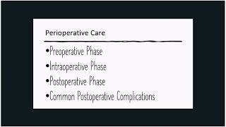 Nursing Huddle - Perioperative Care