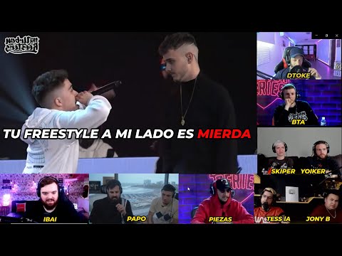 Multireaccion BNET vs GAZIR 4x4| Papo, Ibai, Dtoke, Piezas, Jony b, Yoiker, Skiper, Tess la, Nacho