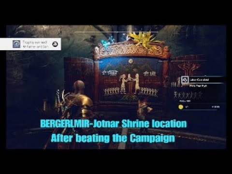 BERGERLMIR Jotnar Shrine location-God of War (Ps4)