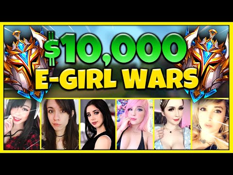 *PROS LEAD 4 E-GIRLS* THE ULTIMATE 5V5 10 PERSON COLLAB (FOR $10,000) - League of Legends