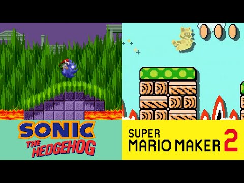 Super Mario Maker 2: Sonic the Hedgehog: Marble Zone Showcase