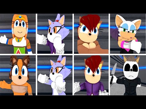 NEW ALL SONIC SKINS  JUMPSCARE! | Roblox Piggy FANGAME v3
