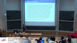 Matthew Knepley: The Portable Extensible Toolkit for Scientific  Computing