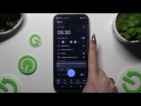 FAIRPHONE 5 – 알람 설정 방법