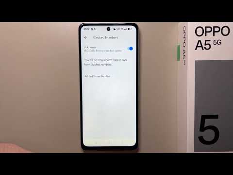 OPPO A5 5G: How to Block Unknown Calls