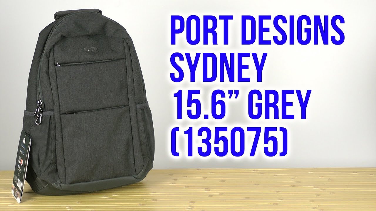 Watch video Распаковка PORT Designs Sydney 15.6 Grey 135075 Now Распаковка PORT Designs Sydney 15.6 Grey 135075