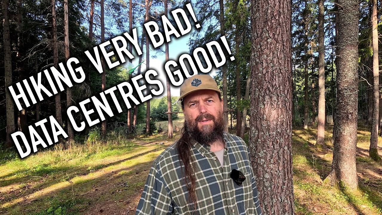 So hiking destroys nature, but data centres and wind farms are fine?