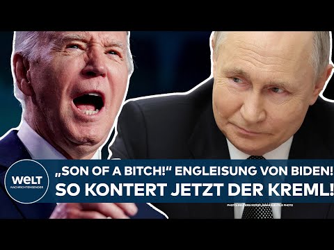 JOE BIDEN: "Son of a bitch!" US-Präsident beleidigt Wladimir Putin - so kontert jetzt der Kreml