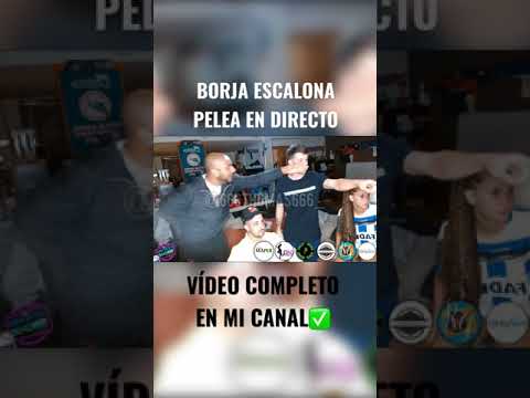 Borja Escalona pelea en directo. #shorts #borjaescalona