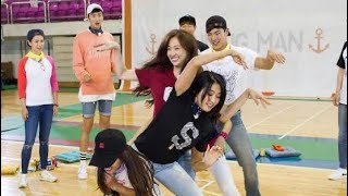 Yoo Jae Suk dancing like crazy [Eng Sub] Running Man