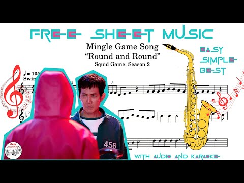 SQUID GAME 2 - Mingle Game Song &ldquo;Round and Round&rdquo; - saxophone sheet music