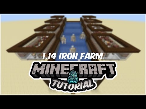Minecraft 1.14 Iron Golem Farm Tutorial - Simple & Stylish