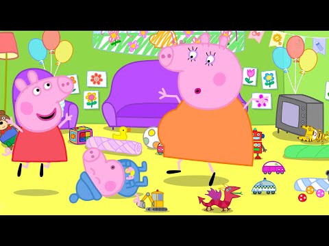Mummy Pig FALLS at the BABY Shower!😲Peppa&George: Party Games|Tales Full Episodes |Cartoon | 18 Mins