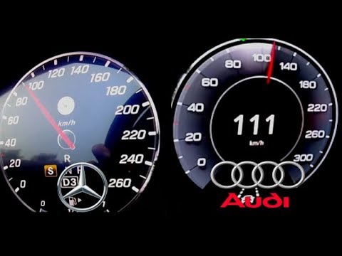 2018 Audi A8 55 TFSI 340 HP VS 2018 Mercedes S400d 340 HP -Acceleration 0-100km/h