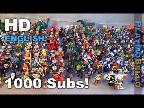 MASSIVE Playmobil Knights Army showcase  (Celebrating 1000 Subscribers!)