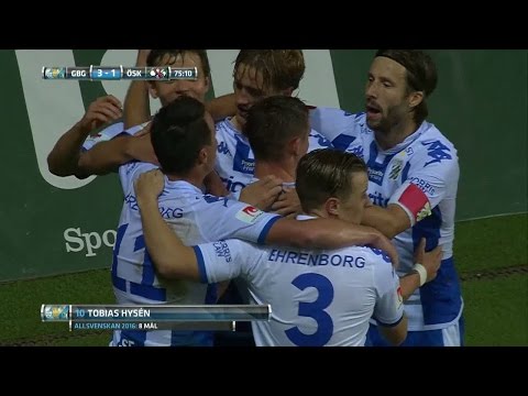 Hysén med sitt andra mål i matchen - efter hårt skott - TV4 Sport