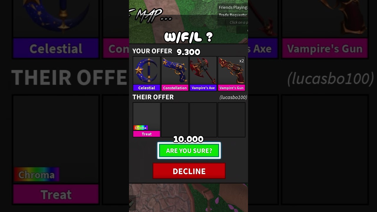 Chroma Treat MM2 Trade ! | #roblox #mm2 #trade #murdermystery2 #fyp #youtubeshorts #shorts #viral