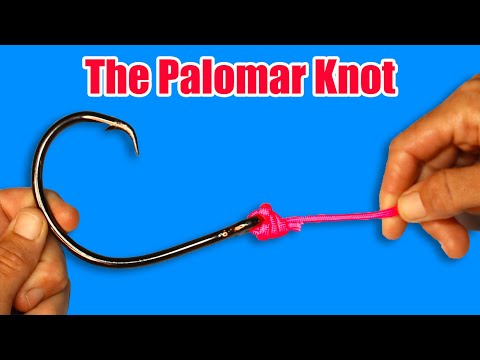 BEST Fishing Knot! How to Tie Palomar Knot- STRONGEST Fishing Knots to Tie Hooks, Lures & Swivels!