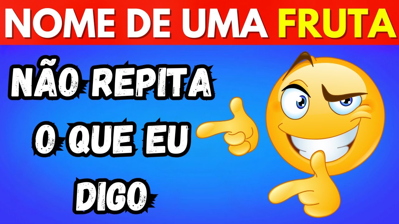 NÃO DIGA O MESMO QUE EU | QUIZ | Apenas 1% consegue me VENCER nesse QUIZ
