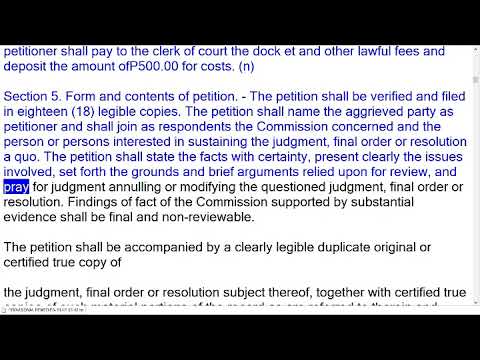SPECIAL CIVIL ACTIONS   RULE 62 TO 71 RULES OF COURT - CODAL PROVISIONS
