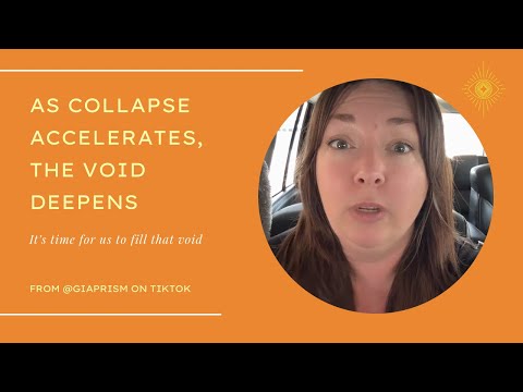 The collapse of the old is creating a vacuum, and it’s up to us to fill the void