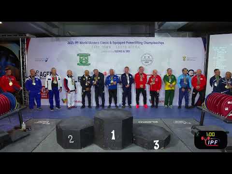 IPF World Masters Equipped Powerlifting Men M4 & Men M3, 59 - +120kgs & 59 - 83kgs