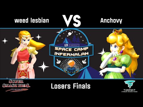 weed lesbian (Zelda) vs Anchovy (Peach) - Losers Finals - DE:LAN Space Camp